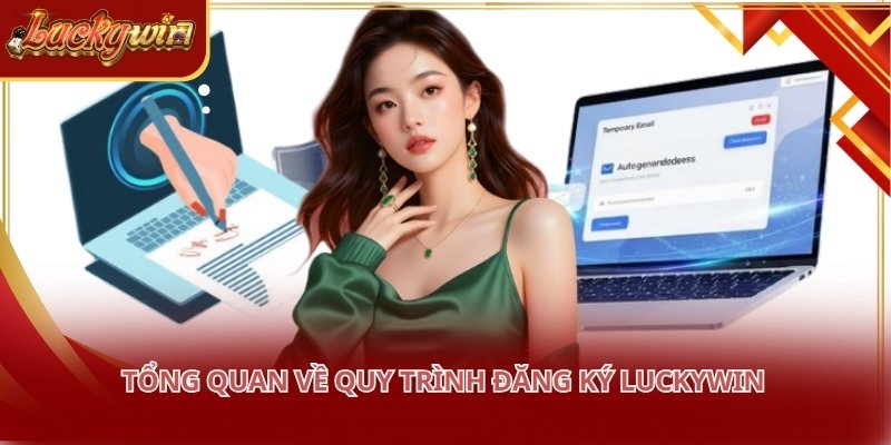 Giao diện trang đăng ký LUCKYWIN với các trường thông tin cơ bản
